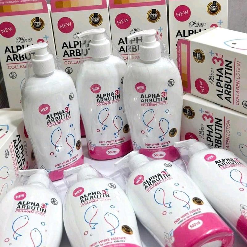Sữa Dưỡng Thể Alpha Arbutin 500ml Collagen Lotion Thái lan Dưỡng Da Body Làm Đẹp Da Body Lotion 3