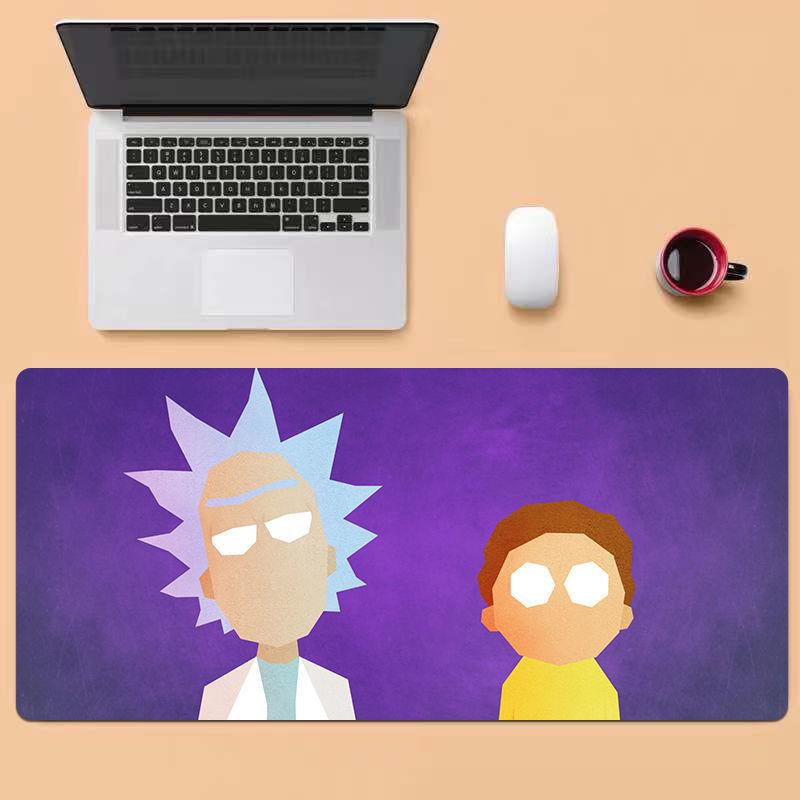 Product Introduction of แผ่นรองเมาส์ Rick and Morty, อุปกรณ์ต่อพ่วงอะนิเมะ Rick and Morty, แผ่นรองคีย์บอร์ดล็อคขนาดใหญ่, แผ่นรองโต๊ะ, การปรับแต่ง 12