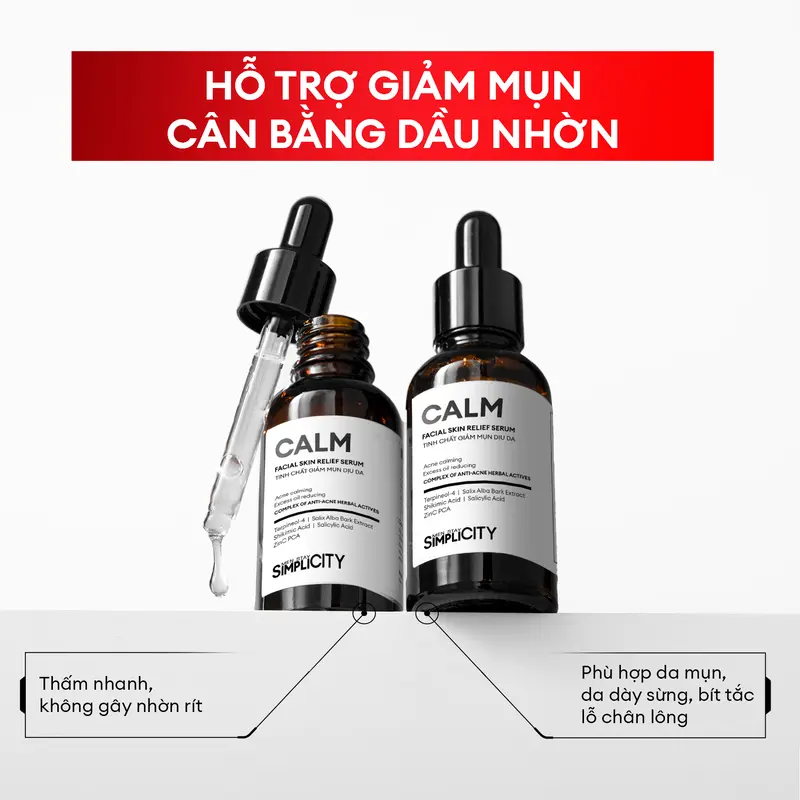 Bộ sản phẩm hỗ trợ chăm sóc da mụn nhẹ & vừa cho nam Men Stay Simplicity Acne Relief Skincare Trio gồm: Sữa rửa mặt 100g, Serum Calm 30ml & Kem dưỡng ẩm 80g 3