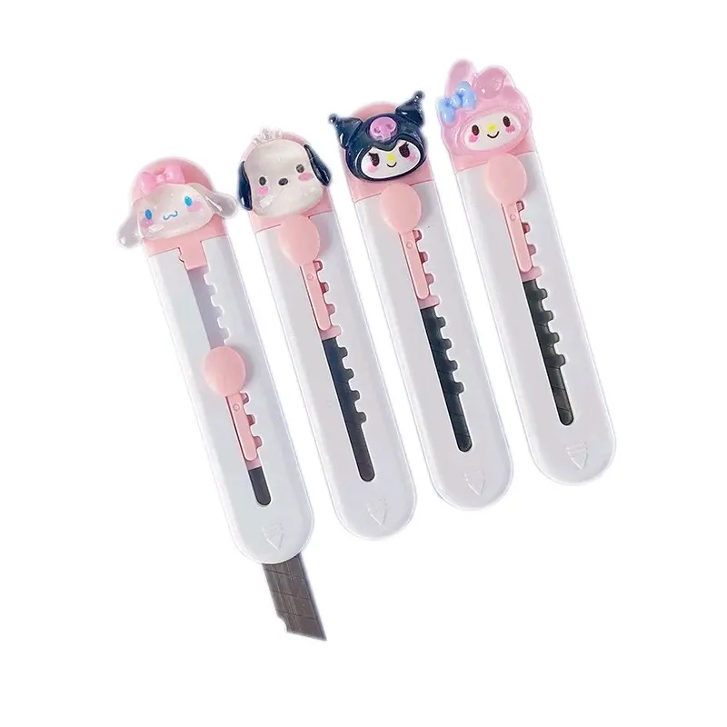 Mini cutter karakter lucu bentuk kartun lucu/pisau kecil kartun kuromi melody alat tulis kreatif 1