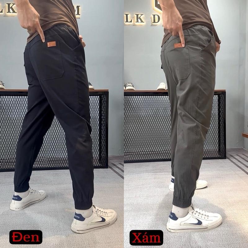 Quần Nam - Quần Jogger Linen Cao Cấp gắn mác da sang trọng 7