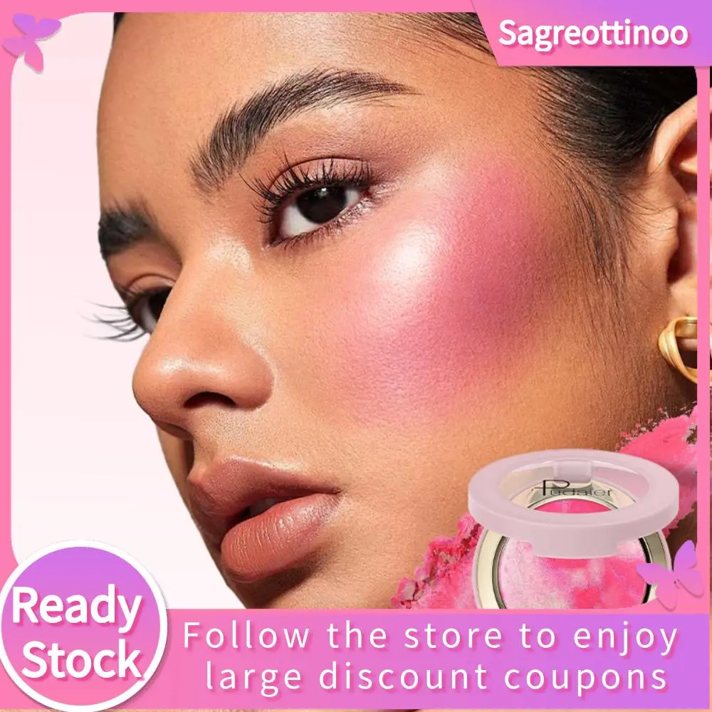 Natural Multicolor Powder Blusher Matte Long-lasting Face Rouge Nude High Gloss Cheek Highlighter Women Makeup