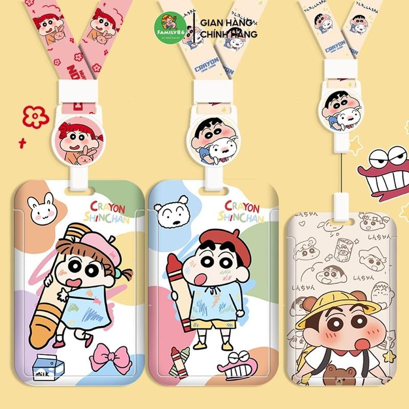 Dây Đeo Thẻ Học Sinh Sinh Viên Shin Chan, Bao Túi đựnġ Thẻ Vé Xe Bus Dễ Thương Cho Nhân Viên Văn Phòng
