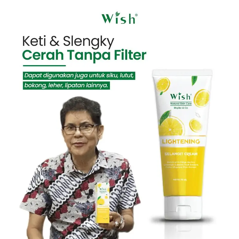 WISH Selangit - Perawatan Ketiak Selangkangan & Lipatan Gelap Mencerahkan Memudarkan Lipatan Hitam Melembutkan Kulit Lipatan Selangkangan Ketiak BPOM Vitamin Asli Perawatan scrub ketiak