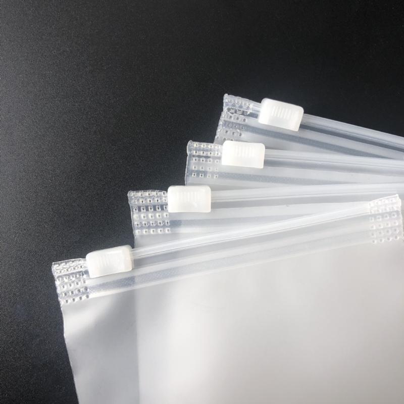 50Pcs With Air Hole Frosted Matte Storage Bag Reusable Sealed Clothing Packaging Travel Shipping Plastic Zipper Bag Cosmetic Storage 7