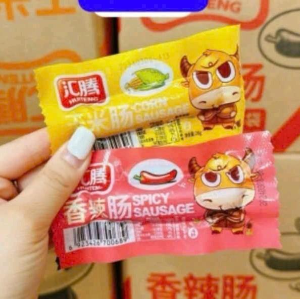 Sỉ bịch 50 chiếc xúc xích bò ngô, bò cay