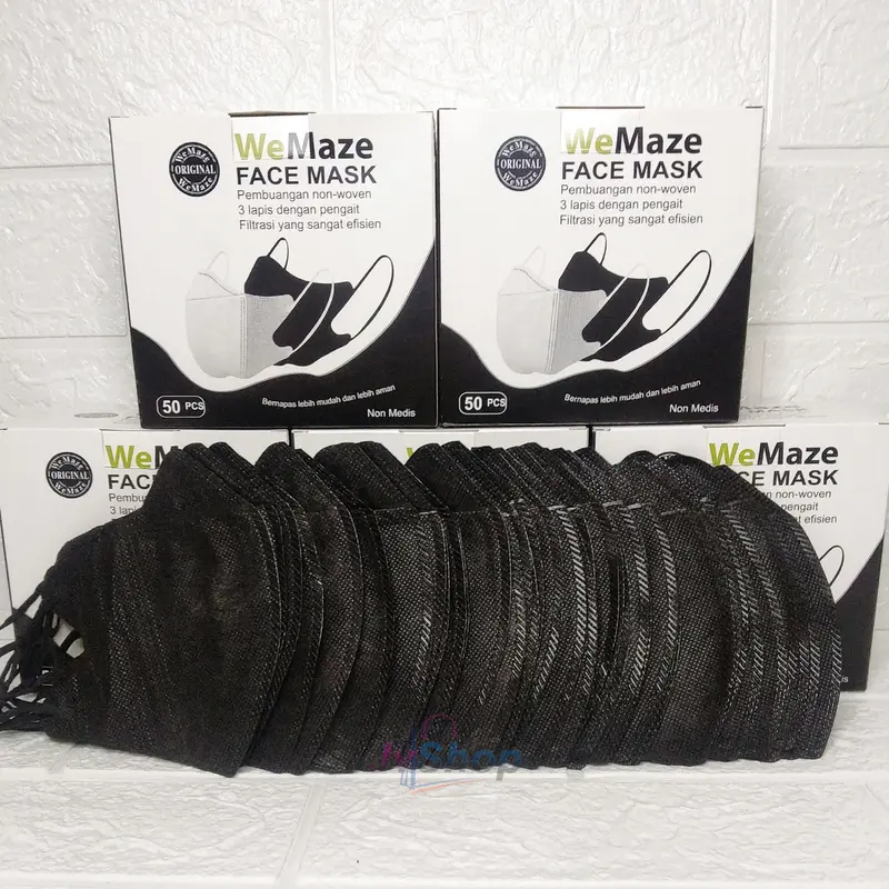 MASKER DUCKBILL WEMAZE MIX WARNA ISI 50PCS 5