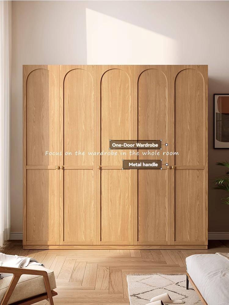 Product Introduction of [showroom] Modern simple retro a door to the top of the wardrobe home bedroom small flat door storage locker large wardrobe 25