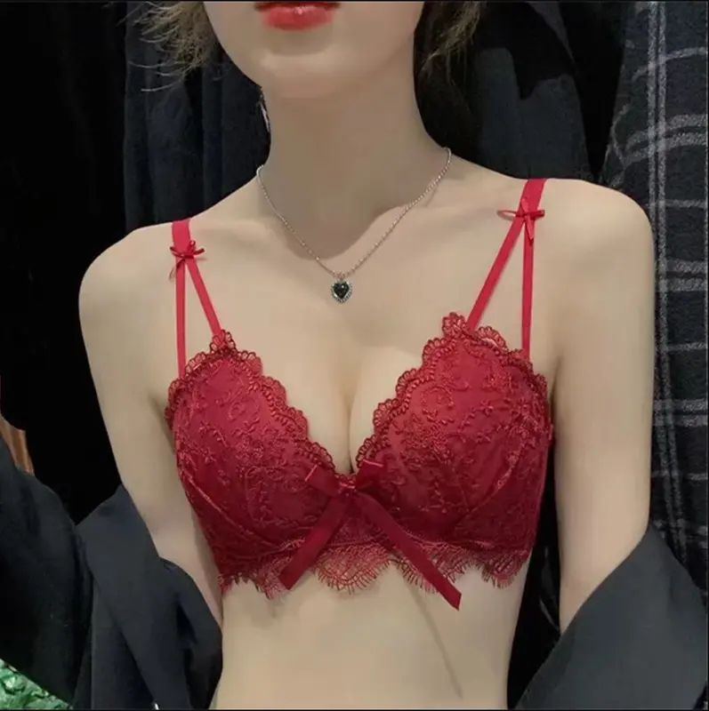 Áo Ngực Ren Công Chúa [VITDY] - Bra Siêu Nở Cao Cấp - Áo Lót Nơ Định Dá Cup Nâng Ngực Tạo Khe - Dây Liền Phong Cách Hàn Quốc Quyến Rũ cc  bra áo  nâng áo  tạo Nữ Tua Rua 3