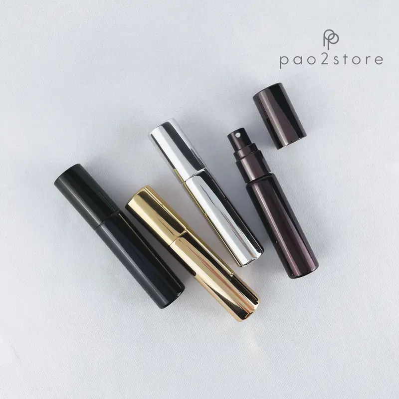 Botol Spray 10ml Kaca Metallic / Metalik Coated - Parfum Travel Size Isi Ulang Decant Aluminium Glass 3