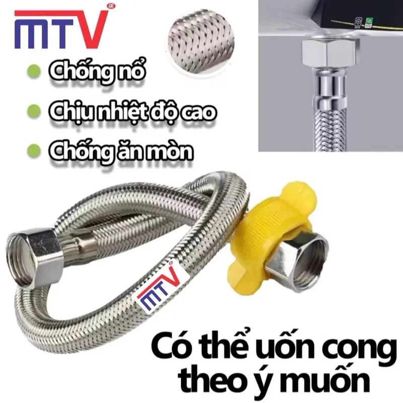 DÂY CẤP NƯỚC 40cm  - INOX 304  *HƯỚNG DẪN CÁCH LẮP ĐẶT 1.Công dụng của dây cấp nước 40cm - inox 304  Dây cấp nước này dùng để dẫn nước đến các thiết bị như  -BÌNH NÓNG -CHẬU RỬA MẶT  -BỆT VỆ SINH -VÒI CHẬU RỬA MẶT & RỬA BÁT  2.Kiểm tra kích t