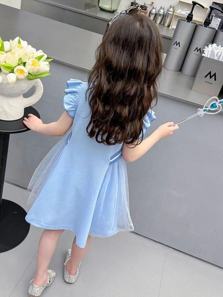 Product Introduction of Váy Elsa Công Chúa Đông Lạnh Mùa Hè Cho Bé Gái Váy Gạc Công Chúa Ngắn Tay Mùa Hè Cho Bé Gái 6