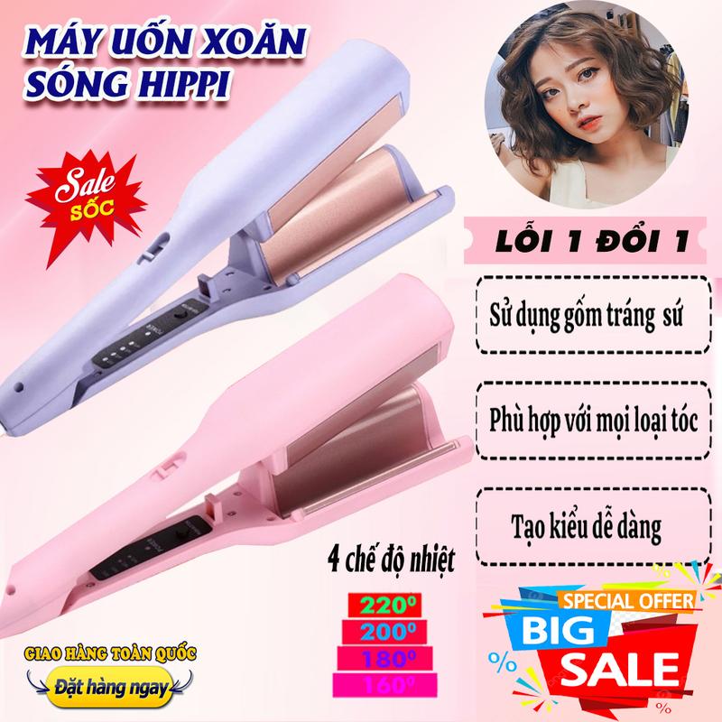 Máy uốn tóc xoăn sóng nước 32mm  YX-188 bấm tóc gợn sóng dập xoăn Hàn Quốc, Máy làm tóc xoăn mini chất liệu gốm sứ Ceramic Women Nữ