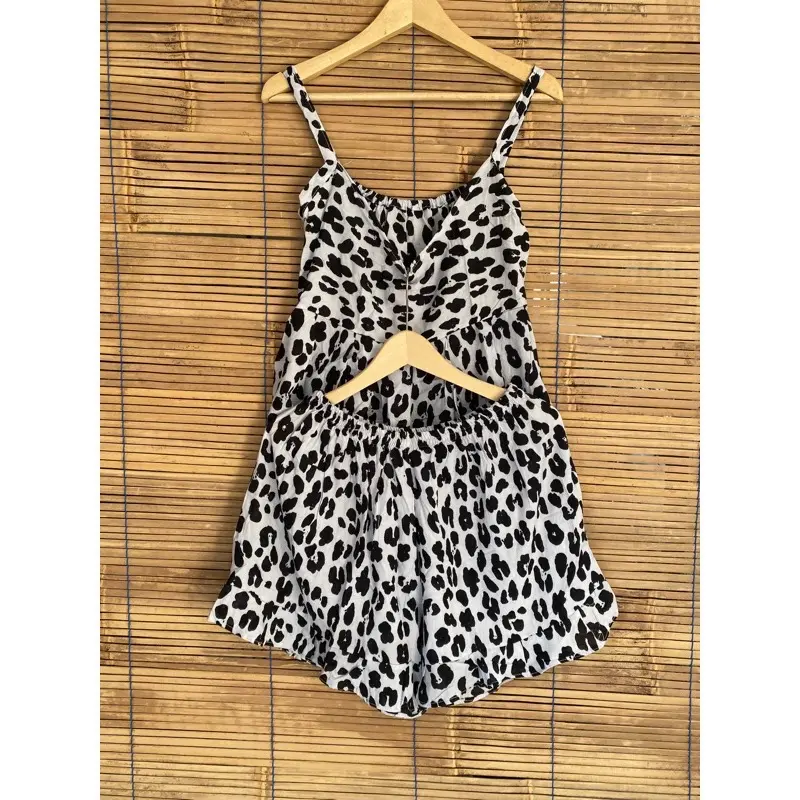 SET TANKTOP PENDEK JUMBO MUAT 30-100KG Rayon adem 8