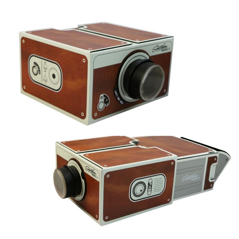 Portable Cardboard Smartphone Projector 2.0 DIY Mobile Phone Cinema Theater 0