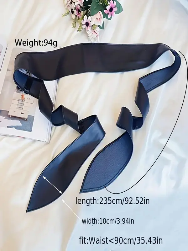 Women's Elegant Lace up Tied Knot Decorated Belt, Exquisite Trendy Belt, Fashionable Clothes Accessories for Party & Daily Clothing Decoration 1