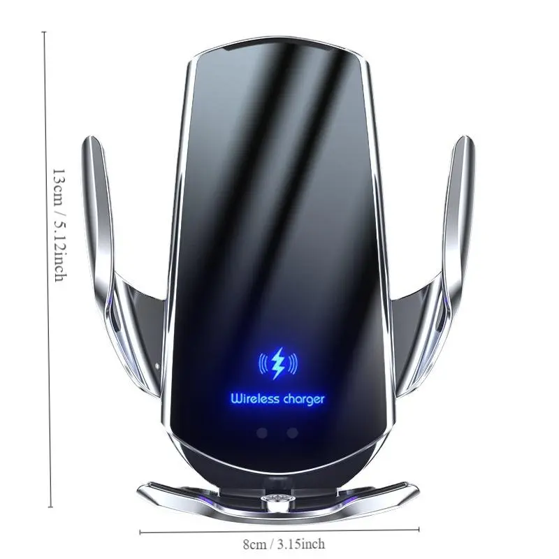 Car Phone Holder, 1 Count Wireless Charging Car Phone Holder Clip for Air Outlet, Rotatable Car Navigation Bracket for Smartphones, Car Accessories 1