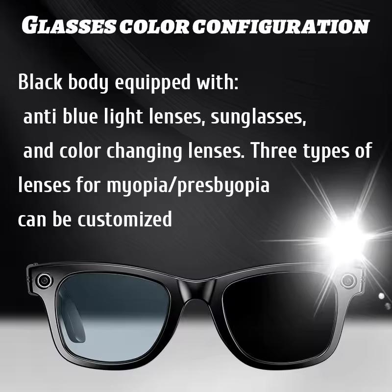 2025 AI Smart Glasses with 8MP Camera Video Recording 100+ Languages Translation Sunglasses Bluetooth Call Music Play Men Women - Image 3
