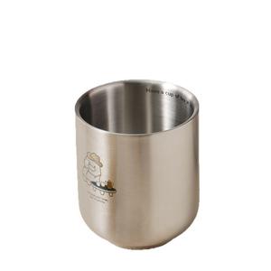 Cawan Air Dua Lapisan, Diperbuat daripada Keluli Tahan Karat 304, Cawan Teh Cina, Anti-panas, Cawan Minum, Sesuai untuk Rumah, Dewasa, Kanak-kanak dan Pelajar, Boleh Diisi, Cawan Susu Kitchenware