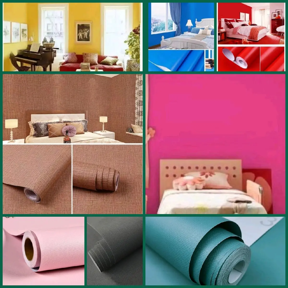 Wallpaper Sticker Dinding Ungu Muda Polos Mewah Elegan Kekinian Kertas