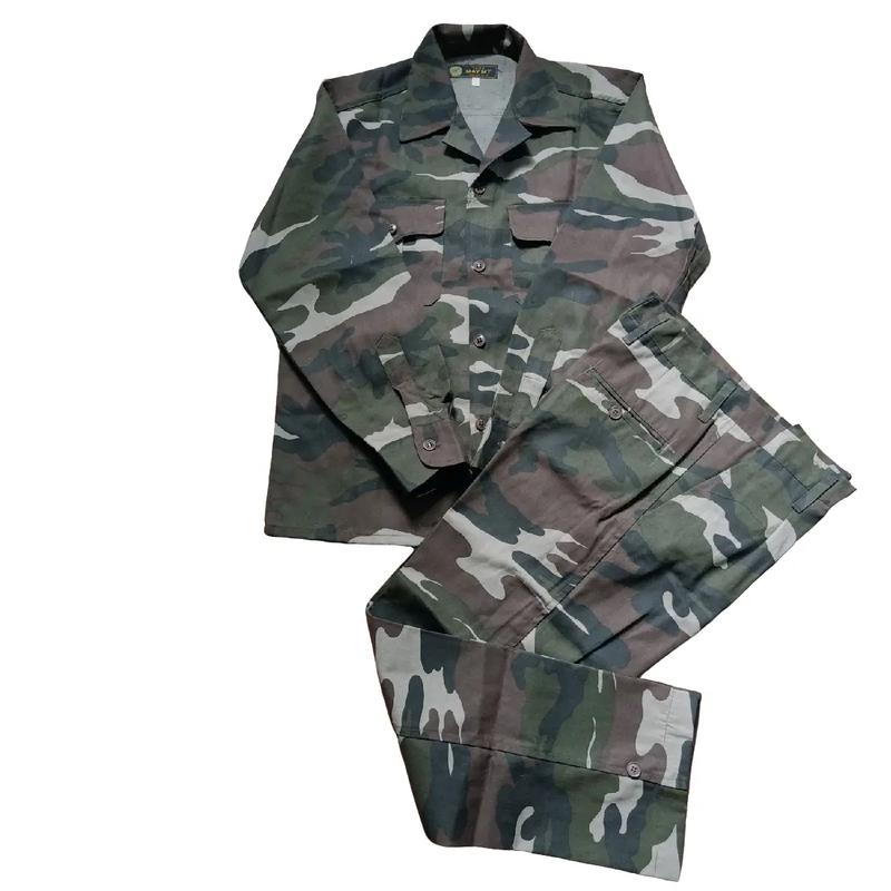 Bộ bảo hộ lao động vải kaki màu nâu  nhuộm màu hoạ tiết dằn di gồm 1 quần 1 áo mặc đi làm đi chơi, hàng ngày loại mới Menswear vừa xxl do laodong quan a M Hooded đồng  phục