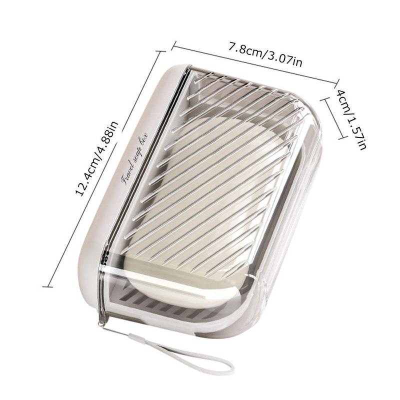 Product Introduction of Travel Portable Soap Box Sealed Soap Storage Box With Lid Organizer Transparent Soap Case 25