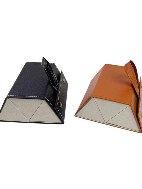 Modern Multi-functional Glasses Storage Box, Foldable Pu Leather Glasses Case, Large Capacity Glasses Storage Box for Women & Men 8