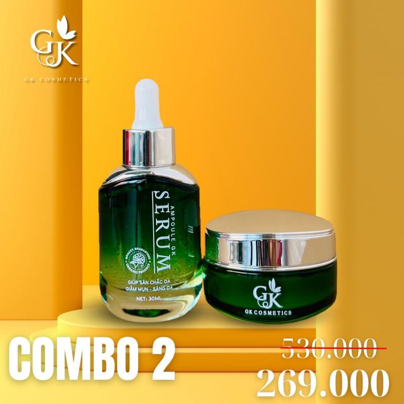 Kèm quà) bộ 2 sản phẩm làm trắng & dưỡng ẩm da mặt - giáng kiều gồm :1 kem dưỡng trắng da mặt 25gr + 1 serum chiết xuất rau má 30ml Massage Son Skincare