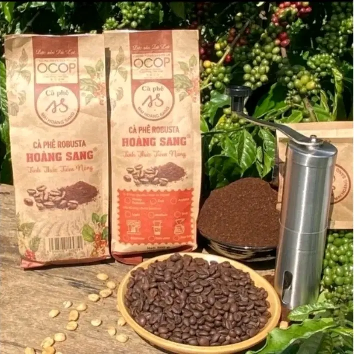 Cà phê Honey Robusta và Arabica rang mộc 8/2
