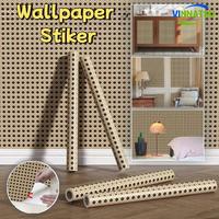 Gambar Vinnatsu 1/3/5M PVC Rattan Wallpaper Stiker/Wallpaper Dinding Kamar Tidur Sticker/Dekoratif Lebar Dinding Rotan Wallpaper Tidur/ Interior Anti Air Tahan Minyak diding Kertas - 45cm×1m dari Vinnatsu official Kab. Tangerang 1 Tokopedia
