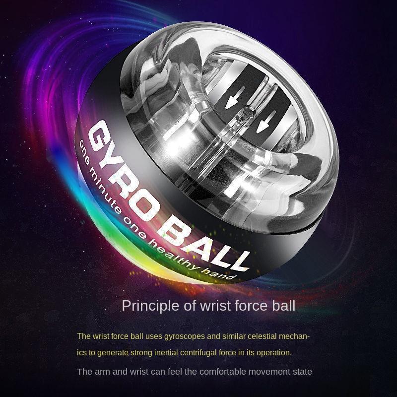 Wrist Ball Magnetic Luminous Colored Lights Hand-Muscle Developer Gyro Training Fitness Decompression Grip Strength Ball 1