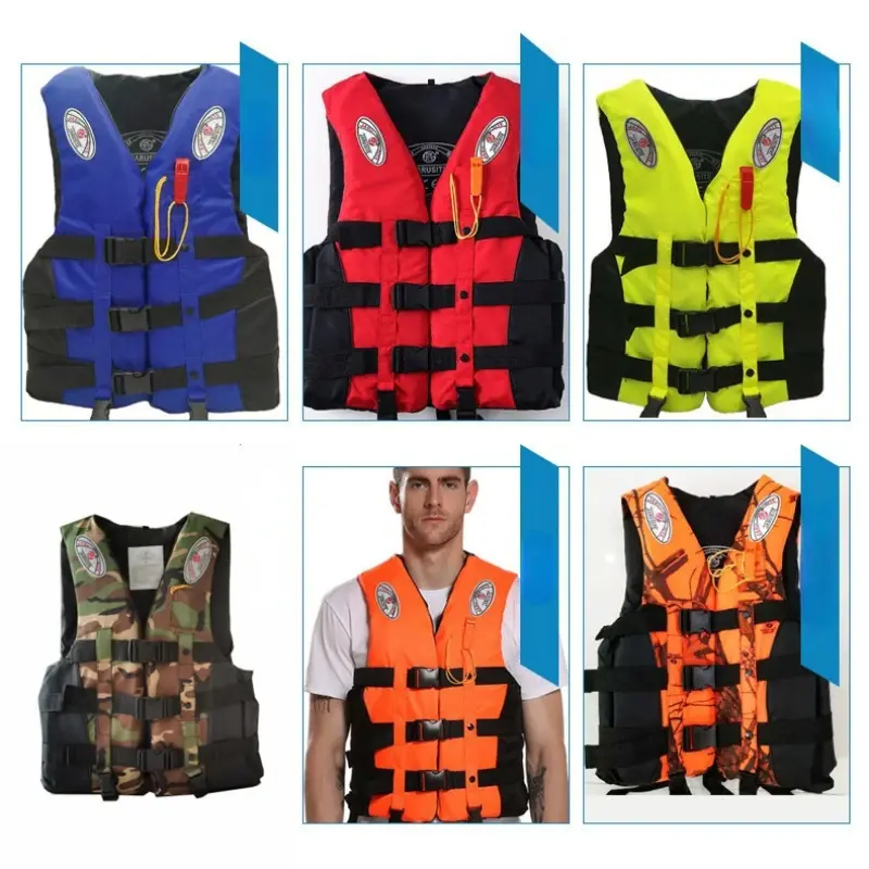 Swimming Boating Skiing Driving Vest Water Safety Survival Suit Universal  Life Vest Jacket for Adult Children S -XXXL