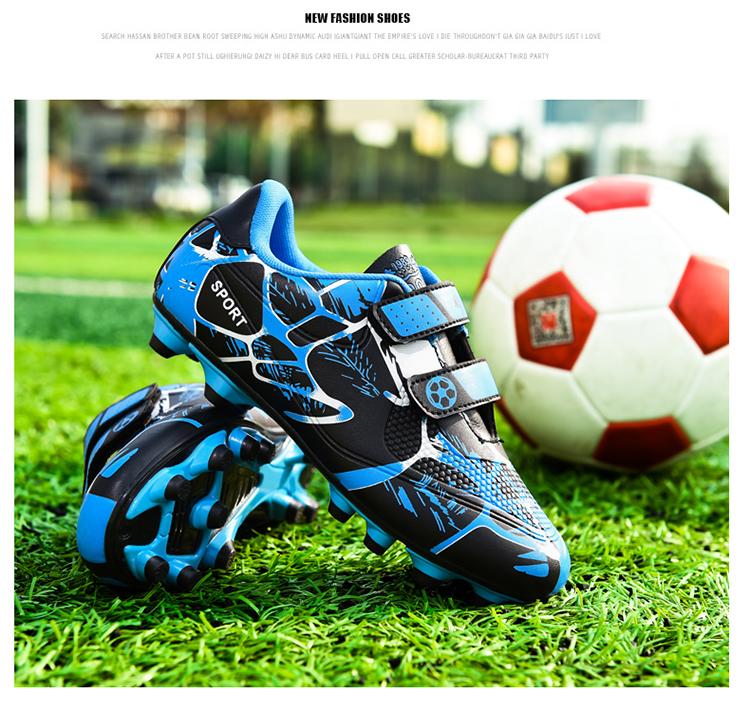 Product Introduction of Kids Soccer Shoes Boys Outdoor Sport Shoes TF/FG Cleats Training Anti Slip and Wear-resistant Girls Football Shoes Boots Size28-38 6