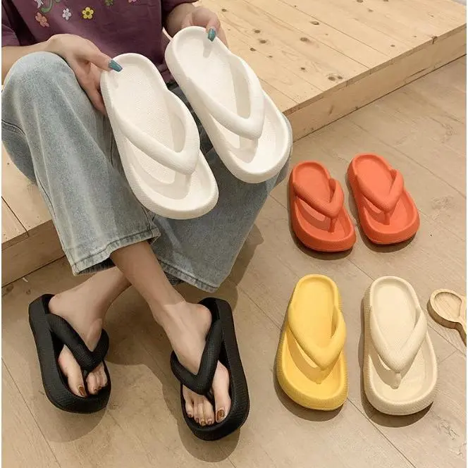 Sendal Korea Jepang Bersol Tebal Sandal Jepit Jelly Eva Nyaman Ringan