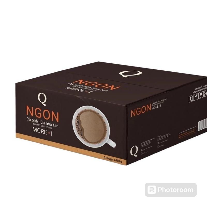 ( Sale )Thùng cà phê trần quang Ngon có 21 bịch mỗi bịch có 24 ống nhỏ 20gram Coffee   coffee Cafe   coffee cà  phê   coffee caphe   coffee