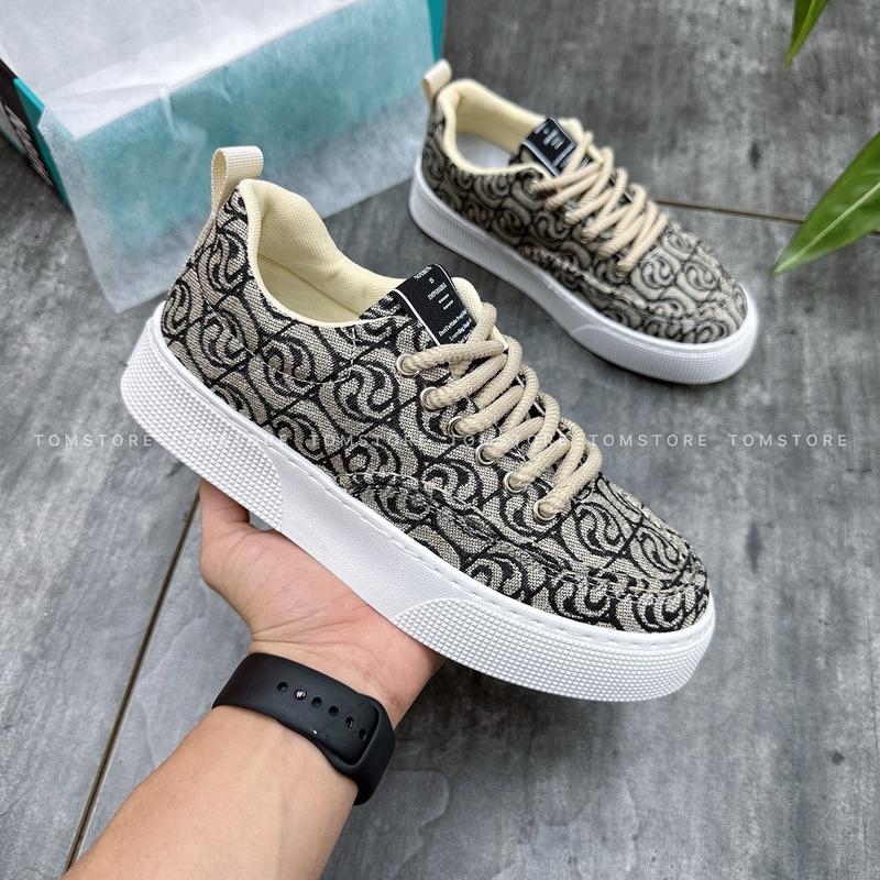 Giày Sneaker Nam Tomstoree phong cách Boy phố Hoạ tiết Vân Long cực Chất - T24