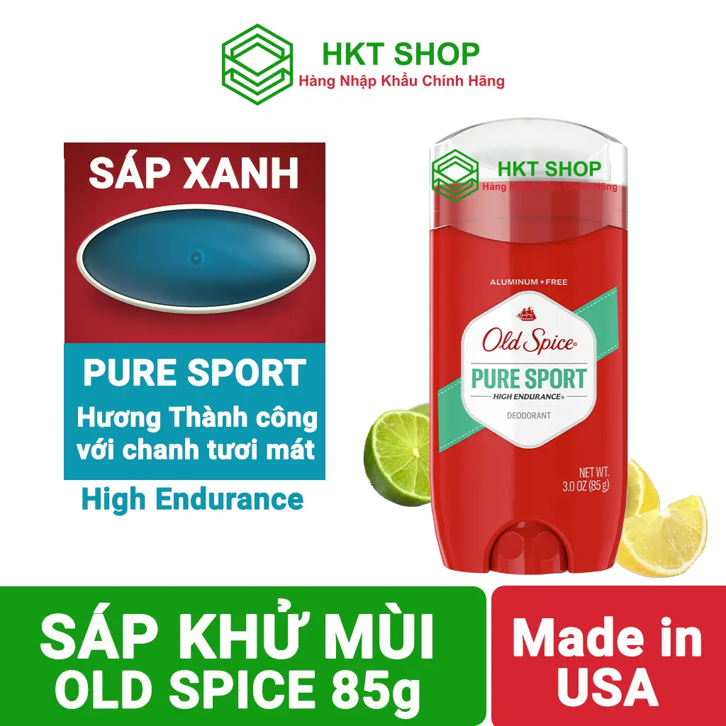 Pure Sport 85G Sáp Xanh