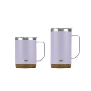 Cawan Kereta Api Bawah Botol Coke Gabus Oak, TYESO, Cawan Lurus, Diperbuat daripada Keluli Tahan Karat 304, Mug Bertetulang Merah Kitchenware