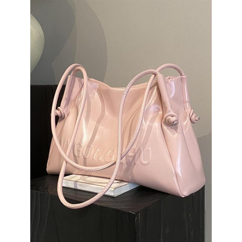 Túi Đi Lại, Dung Lượng Lớn, Thích Hợp Cho Học Sinh Và Người Đi Làm, Nữ, Da Mềm, Túi Kẹp Nách Đeo Một Bên Vai, Cảm Giác Rộng Rãi, Túi Tote, Hàng Mới Về Mùa Xuân Và Mùa Hè 2024