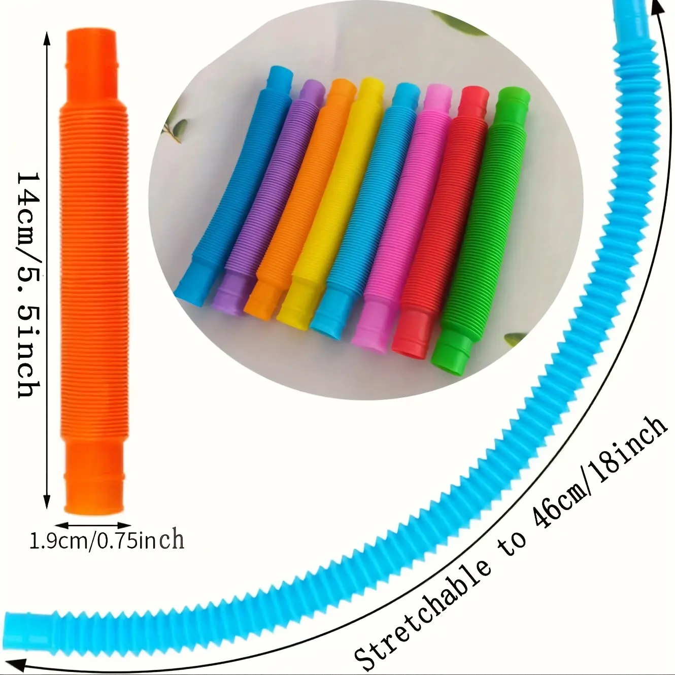 30pcs Popular Tube Toys, Decompression Tube Party Favors Multiple ...