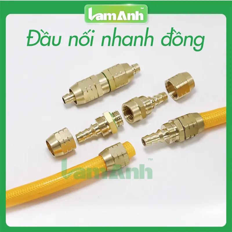 Đầu Nối Dây Xịt Rửa Xe , Dây Cá Sấu, Dây Xịt 8.5mm - Lam Anh 0