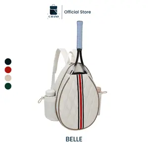 CAVANO BELLE Tas Padel Stylish Sports for Women Tennis Tote Bag Perempuan Puffy Raket Cover Korean Style Tas Olahraga Multifungsi