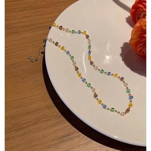 สร้อยคอโชคเกอร์กระดูกไหปลาร้า ดีไซน์เฉพาะ สีสันสดใส ขายร้อน