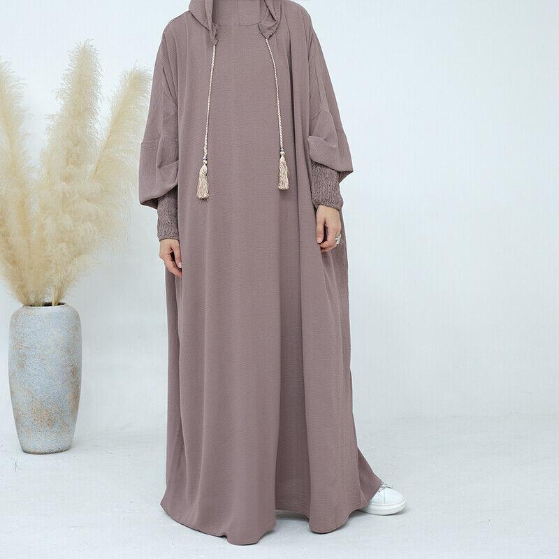 Product Introduction of Váy Hoodie Phụ Nữ Hồi Giáo, 1 Chiếc, Dài Tay Áo, Dáng Rộng Rãi, Áo Choàng Maxi, Abaya, Áo Jilbab 34