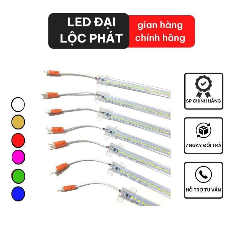  Led thanh 220v siêu sáng đèn led thanh 220v nhôm dài 1m 50cm 30cm 