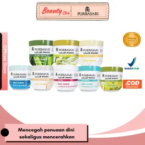 Purbasari Lulur Mandi 100gr / Body Scrub - Mencerahkan - Melembabkan - menyamarkan flek hitam