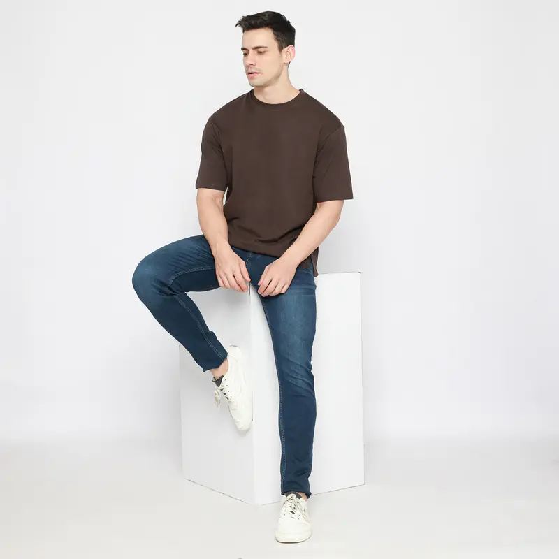Kale Dexter T-Shirt Organic Cotton 24s Oversize Fit | Brown 5