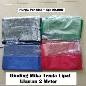 Dinding Mika Tenda Lipat Ukuran 2 Meter