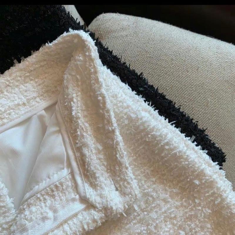 [ HÀNG 3 LỚP ] Quần short dạ bling Tweed ánh nhũ vải dày dặn cứng cáp có lót 7
