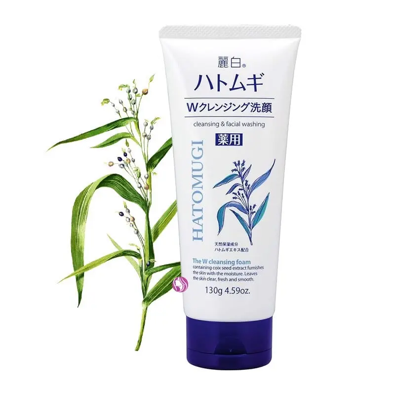 Sữa Rửa Mặt Hatomugi Chiết Xuất Ý Dĩ Nhật Bản Skincare tất cả các loại da kiểm soát dầu sữa _ sữa rửa mặt  nhật 7